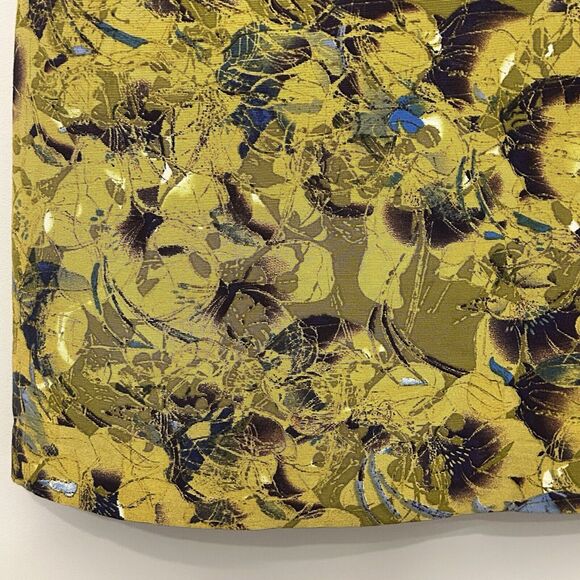 Taylor Dress Bengaline‎ Womens size 2 Green floral silk blend sleeveless bold - Picture 9 of 14